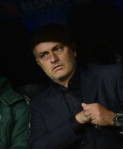 Real Madrid's coach Jose Mourinho